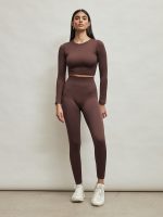 Evoke Long-Sleeve Top - Chocolate - Image 4