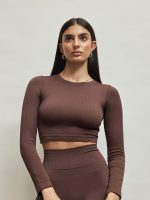 Evoke Long-Sleeve Top - Chocolate