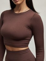 Evoke Long-Sleeve Top - Chocolate - Image 3