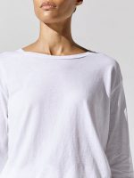 Axel Cotton Long Sleeve Crew - White - Image 5