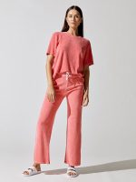 Donna Loop Terry Oversized Tee - Strawberry - Image 4