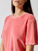 Donna Loop Terry Oversized Tee - Strawberry - Image 5