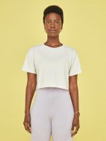 Women's Crop Short Sleeve Crew Tee - Sugar