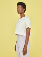 Women's Crop Short Sleeve Crew Tee - Sugar - Image 5