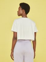 Women's Crop Short Sleeve Crew Tee - Sugar - Image 4