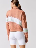 70s Half Zip Pullover - Clay Diagonal Dye - Image 5