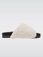 White Fuzzy Slider - White