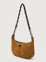 Mini Moon - Golden Suede/ Gunmetal Hardware/Black/Black Web - Image 3