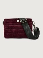 Bum Bag 2.0 Suede - Aubergine Suede/ Black/Black Web - Image 3