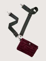 Bum Bag 2.0 Suede - Aubergine Suede/ Black/Black Web - Image 4