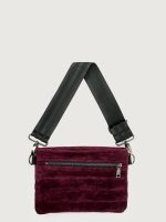 Bum Bag 2.0 Suede - Aubergine Suede/ Black/Black Web - Image 2