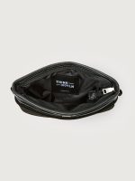 Downtown Crossbody - Black Suede & Pearl Black/Black Web Gunmetal Hardware - Image 7