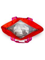 BEACH BUM COOLER (MINI) - TANGERINE/ WHITE/ FUCHSIA WEB - Image 6
