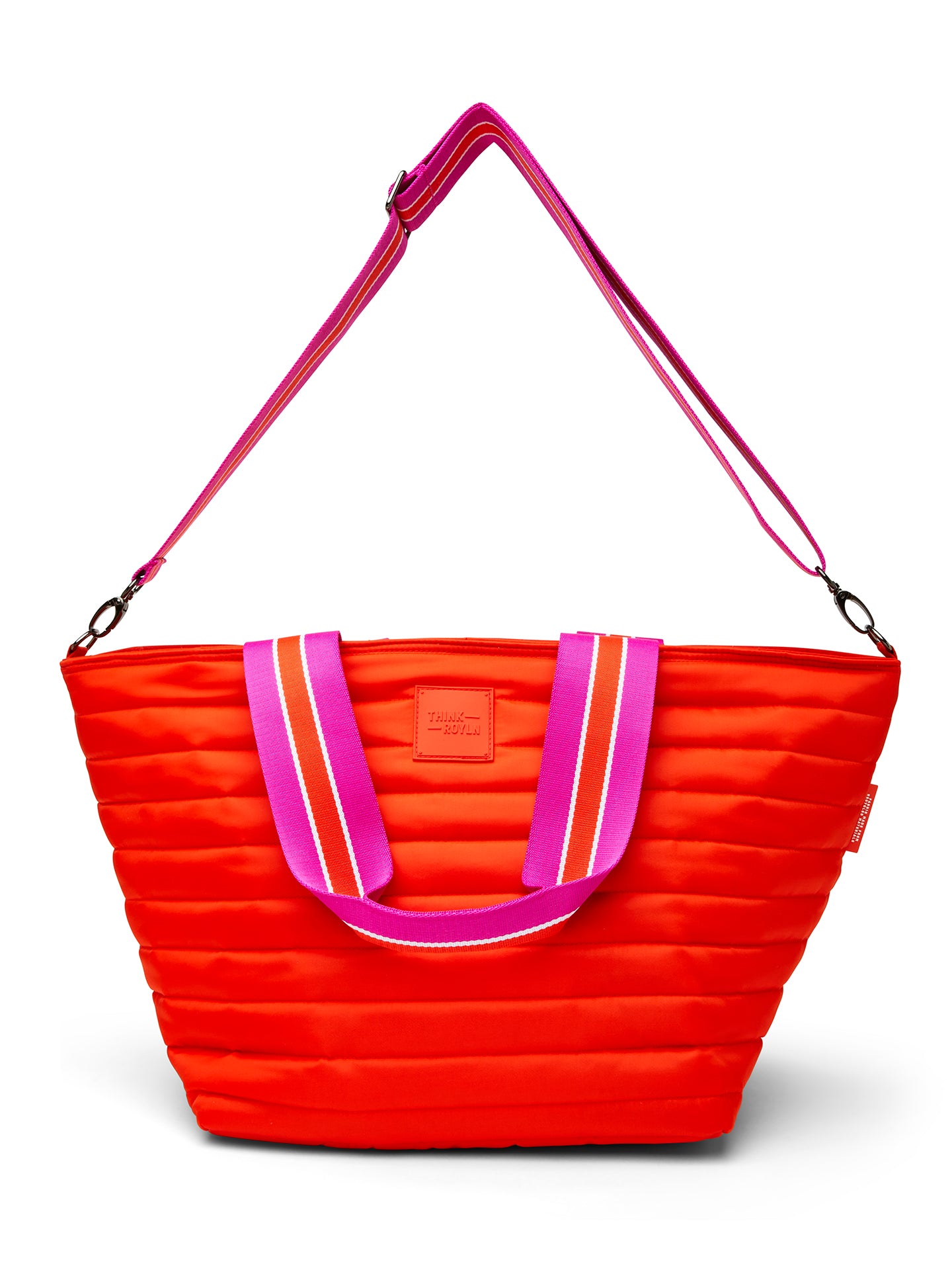ROYL-9555-ORNGORNGNEO-BEACH-BUM-COOLER-MINI-color-TANGERINE-WHITE-FUCHSIA-WEB_6 BEACH BUM COOLER (MINI) - TANGERINE/ WHITE/ FUCHSIA WEB - Image 1