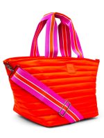 BEACH BUM COOLER (MINI) - TANGERINE/ WHITE/ FUCHSIA WEB - Image 3