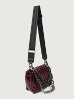 Bar Bag - Glossy Deep Burgundy/ Black/ Black Web - Image 10