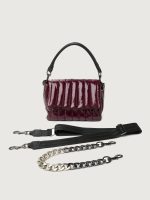 Bar Bag - Glossy Deep Burgundy/ Black/ Black Web - Image 19