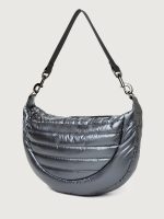 Elton Hobo Crossbody - Pearl Grey/ Black/ Black Web Gunmetal Hardware - Image 5