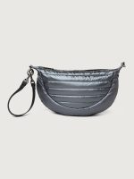 Elton Hobo Crossbody - Pearl Grey/ Black/ Black Web Gunmetal Hardware - Image 7