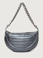 Elton Hobo Crossbody - Pearl Grey/ Black/ Black Web Gunmetal Hardware - Image 2