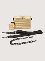 Downtown Crossbody - Mineral Gold/Black/Black Web Gunmental Hardware - Image 12