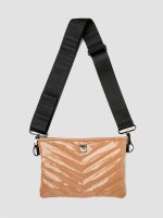 Vonn Chevron Crossbody - Nude Patent w/ Black and White - Image 5