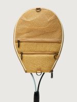 You Are The Champion Tennis Bag - Dune Rafia/ White/ Dark Neutral Dune - Image 11