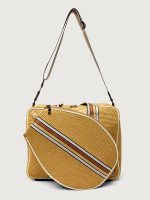 You Are The Champion Tennis Bag - Dune Rafia/ White/ Dark Neutral Dune - Image 13