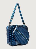 You are the Champion Tennis Bag - Glossy Navy Patent/ Navy/ Pewter/ Black Web - Image 4
