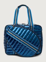 You are the Champion Tennis Bag - Glossy Navy Patent/ Navy/ Pewter/ Black Web