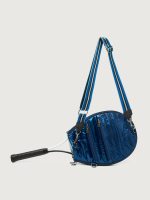 You are the Champion Tennis Bag - Glossy Navy Patent/ Navy/ Pewter/ Black Web - Image 9