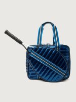 You are the Champion Tennis Bag - Glossy Navy Patent/ Navy/ Pewter/ Black Web - Image 12