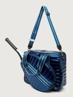 You are the Champion Tennis Bag - Glossy Navy Patent/ Navy/ Pewter/ Black Web - Image 13