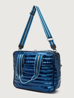 You are the Champion Tennis Bag - Glossy Navy Patent/ Navy/ Pewter/ Black Web - Image 15