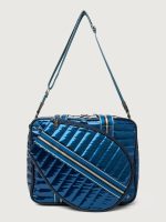 You are the Champion Tennis Bag - Glossy Navy Patent/ Navy/ Pewter/ Black Web - Image 2