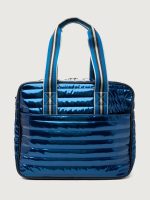 You are the Champion Tennis Bag - Glossy Navy Patent/ Navy/ Pewter/ Black Web - Image 6