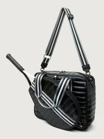 You are the Champion Tennis Bag - Pearl Black/ Pewter/ Black/ White Web - Image 8