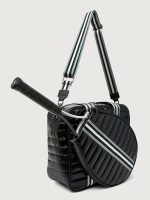You are the Champion Tennis Bag - Pearl Black/ Pewter/ Black/ White Web - Image 9