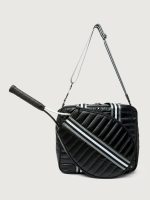 You are the Champion Tennis Bag - Pearl Black/ Pewter/ Black/ White Web - Image 15