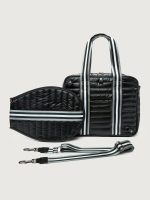 You are the Champion Tennis Bag - Pearl Black/ Pewter/ Black/ White Web - Image 10