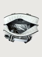You are the Champion Tennis Bag - White Patent/ Black/ White Web - Image 11