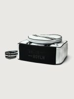You are the Champion Tennis Bag - White Patent/ Black/ White Web - Image 12