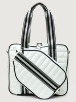 Sporty Spice Pickleball Bag - Pewter/ Black/ White Web - Image 7