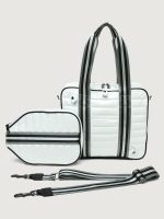 Sporty Spice Pickleball Bag - Pewter/ Black/ White Web - Image 14