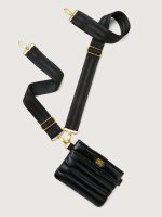The Original Bum Bag Crossbody - Pearl Black / Black Web/Gold hardware - Image 3
