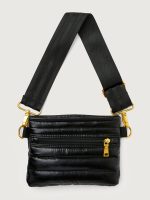 The Original Bum Bag Crossbody - Pearl Black / Black Web/Gold hardware - Image 4