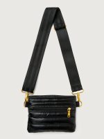 The Original Bum Bag Crossbody - Pearl Black / Black Web/Gold hardware - Image 6