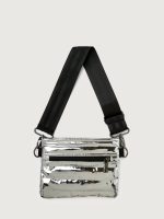Bum Bag/ Crossbody "The Original" - Silver Mirror/ Black/ Black Web - Image 3