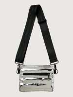 Bum Bag/ Crossbody "The Original" - Silver Mirror/ Black/ Black Web - Image 2