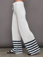 Poe Knit Pant - White / Navy Stripe - Image 4